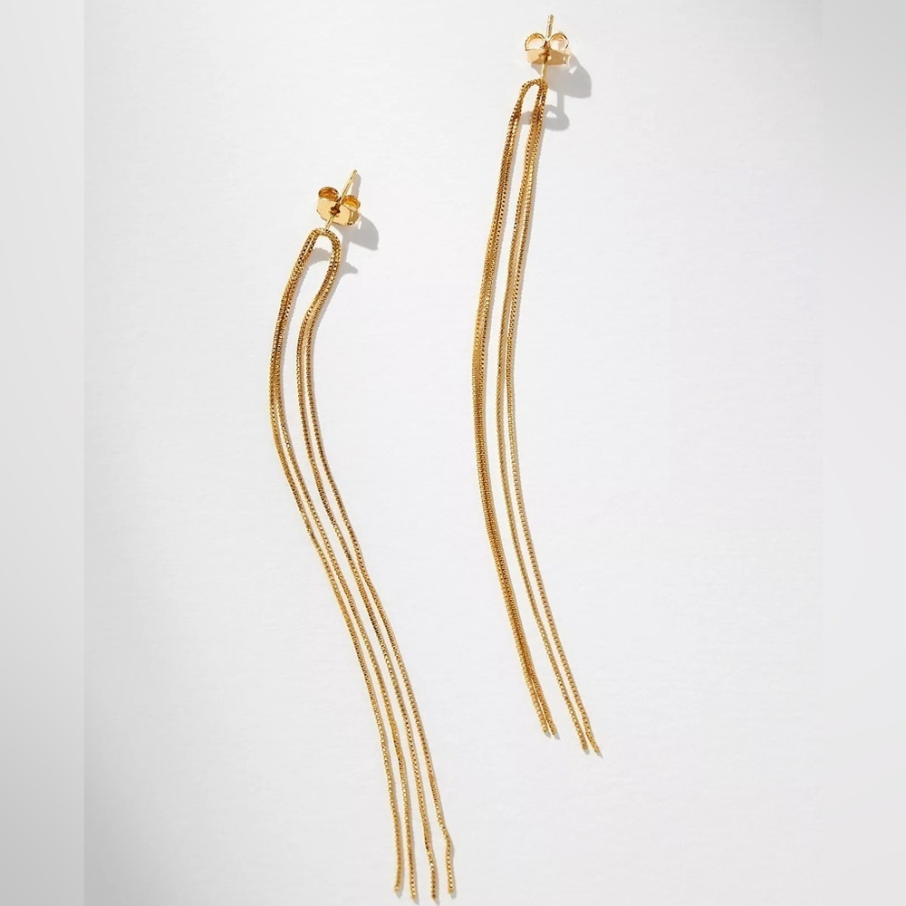 NWT Snake Chain Dangle Earrings by Anthropologie